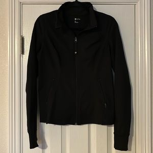 Black zip-up jacket